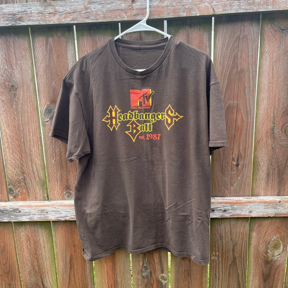 MTV Headbangers Ball Brown Tee